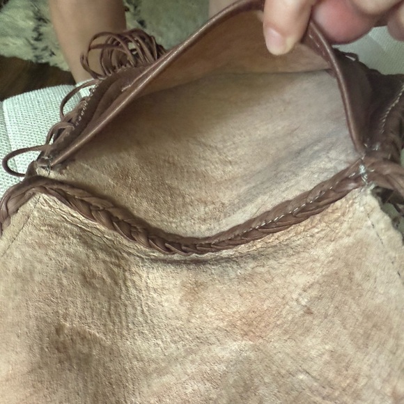 Brown Fringe Leather Boho Bag - Picture 7 of 7